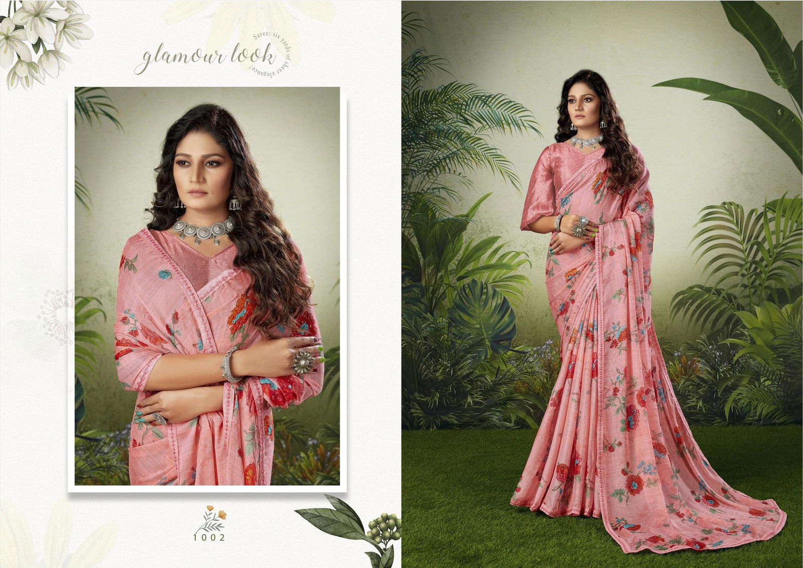 Ratandeep Nayna Moss Fancy Designer Festive Wear Chiffon Saree Collection